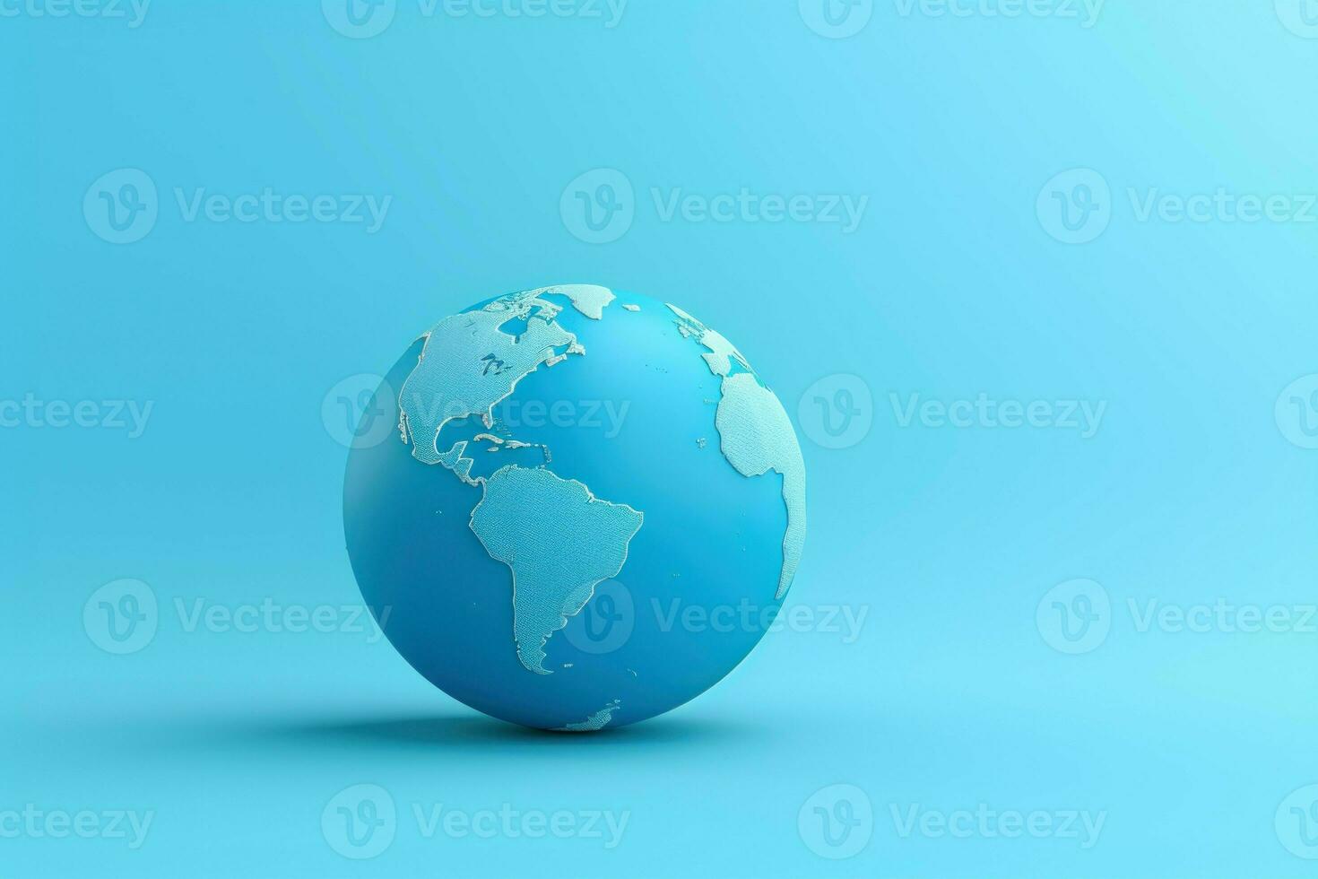 dekorativ Erde Globus Papier. generieren ai foto