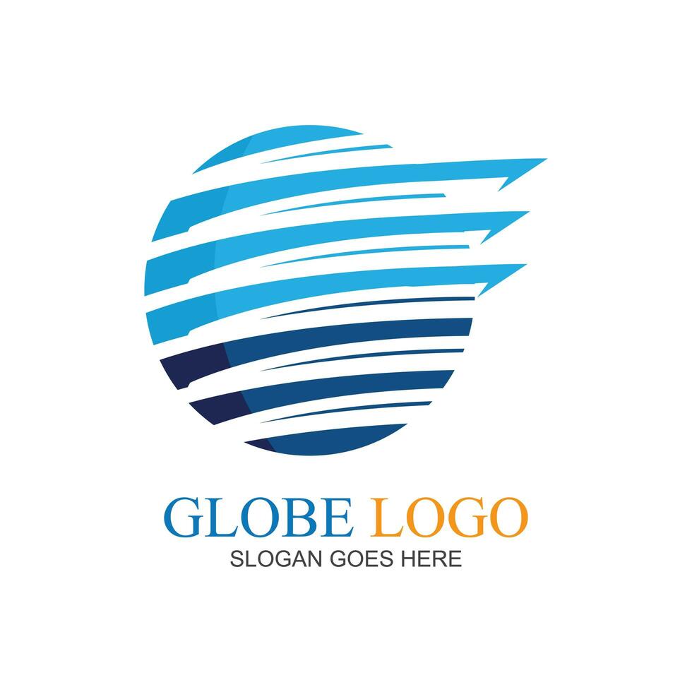 kreativ Globus Logo und Symbol Illustration Design Vorlage foto