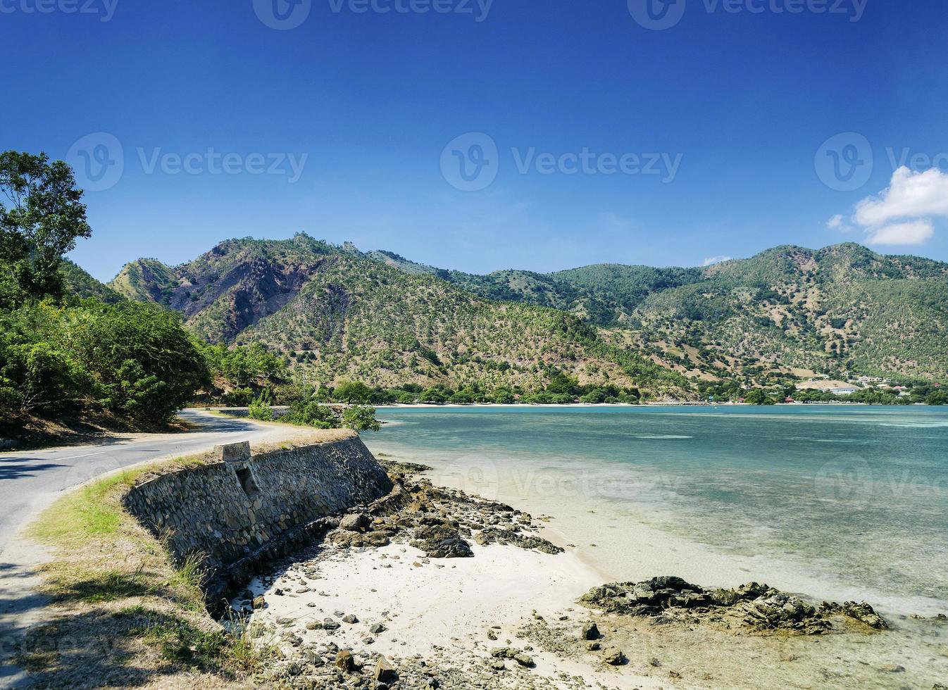 Areia Branca Paradise Strand und Küste in der Nähe von Dili in Osttimor foto