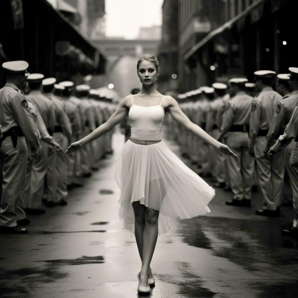 Tänzer, Ballerina unter das tanzen Truppe foto