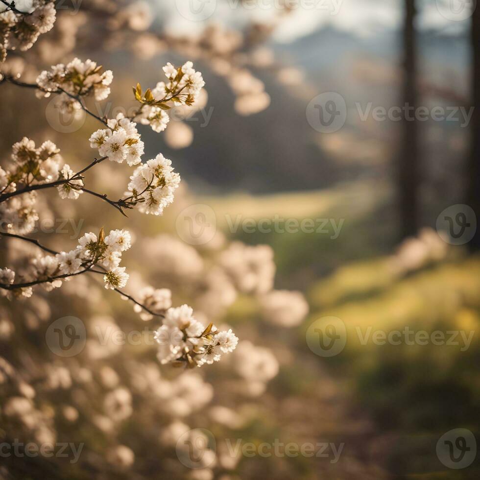 Herbst Wald Straße Blätter fallen im Boden Landschaft auf herbstlich Hintergrund. bunt Laub im das Park. fallen Blätter. Herbst Bäume im das Nebel Digital 3d Illustration. KI-generiert foto