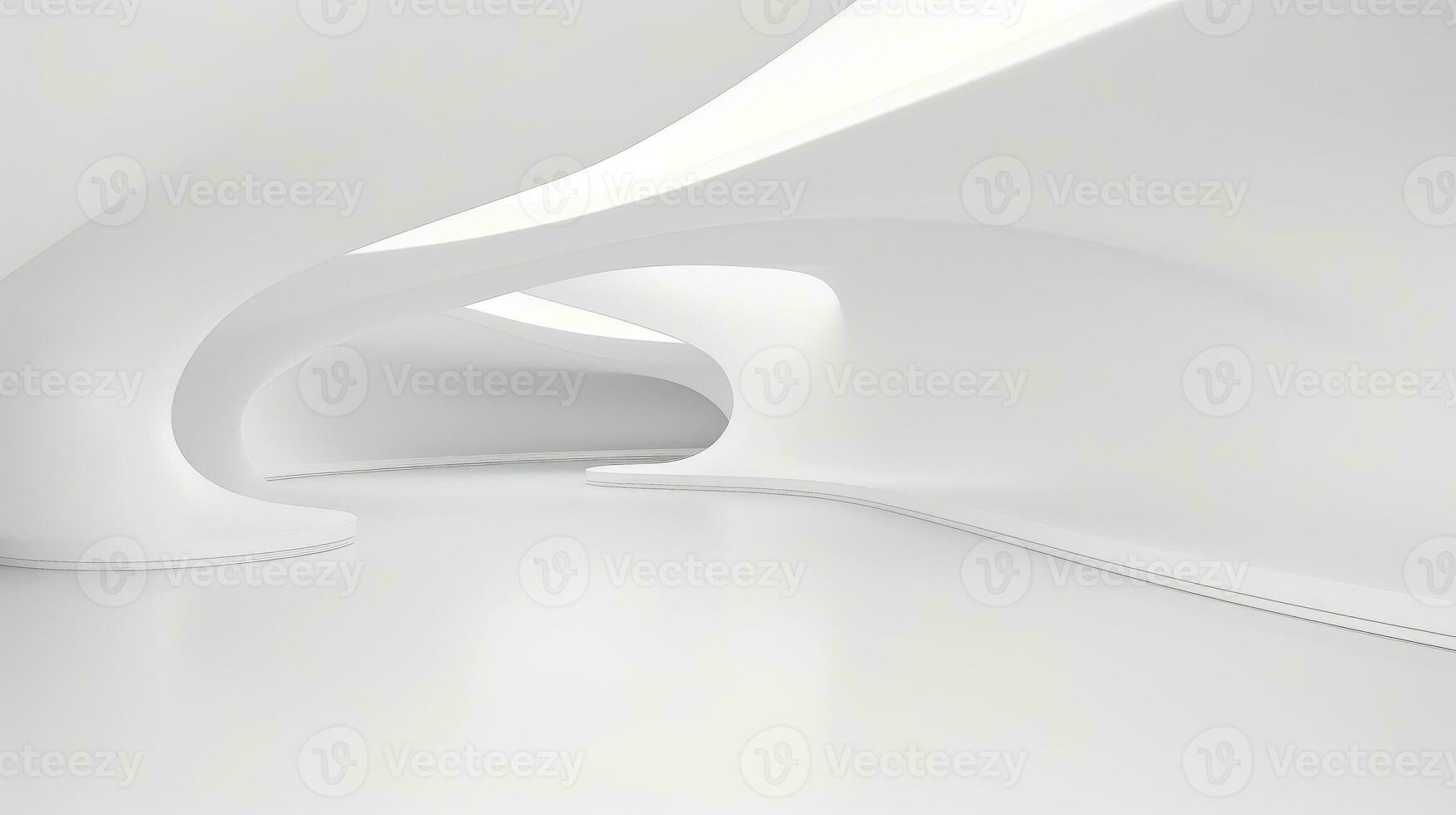 abstrakt Weiß die Architektur Hintergrund, Weiß geometrisch Hintergrund, generativ ai Illustration foto