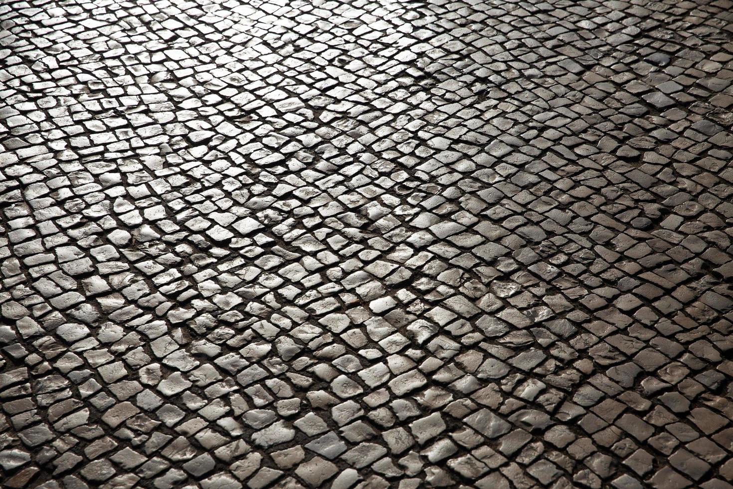 mit Steinen ausgekleideter Gehweg foto