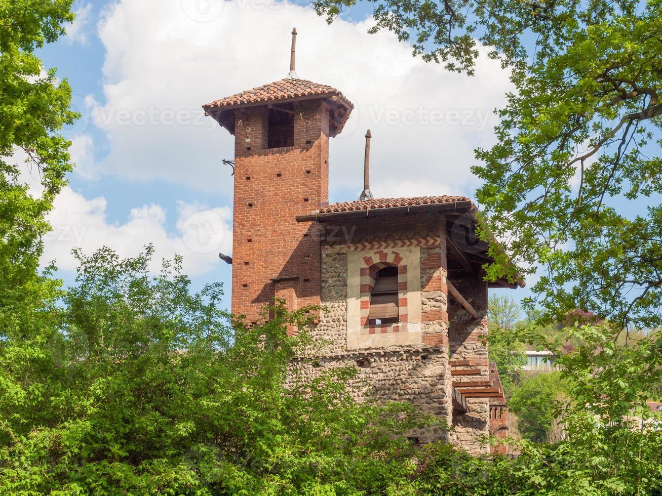 mittelalterliche burg turin foto