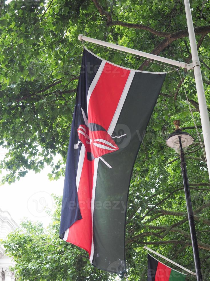 kenianische Flagge von Kenia foto