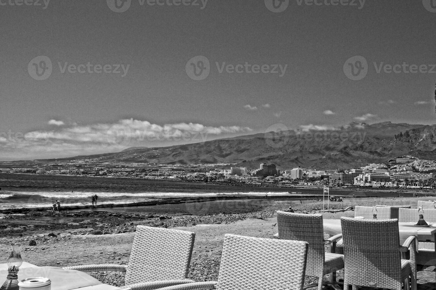 Sommer- Landschaft mit Strand und Ozean auf das Kanarienvogel Insel Spanien foto