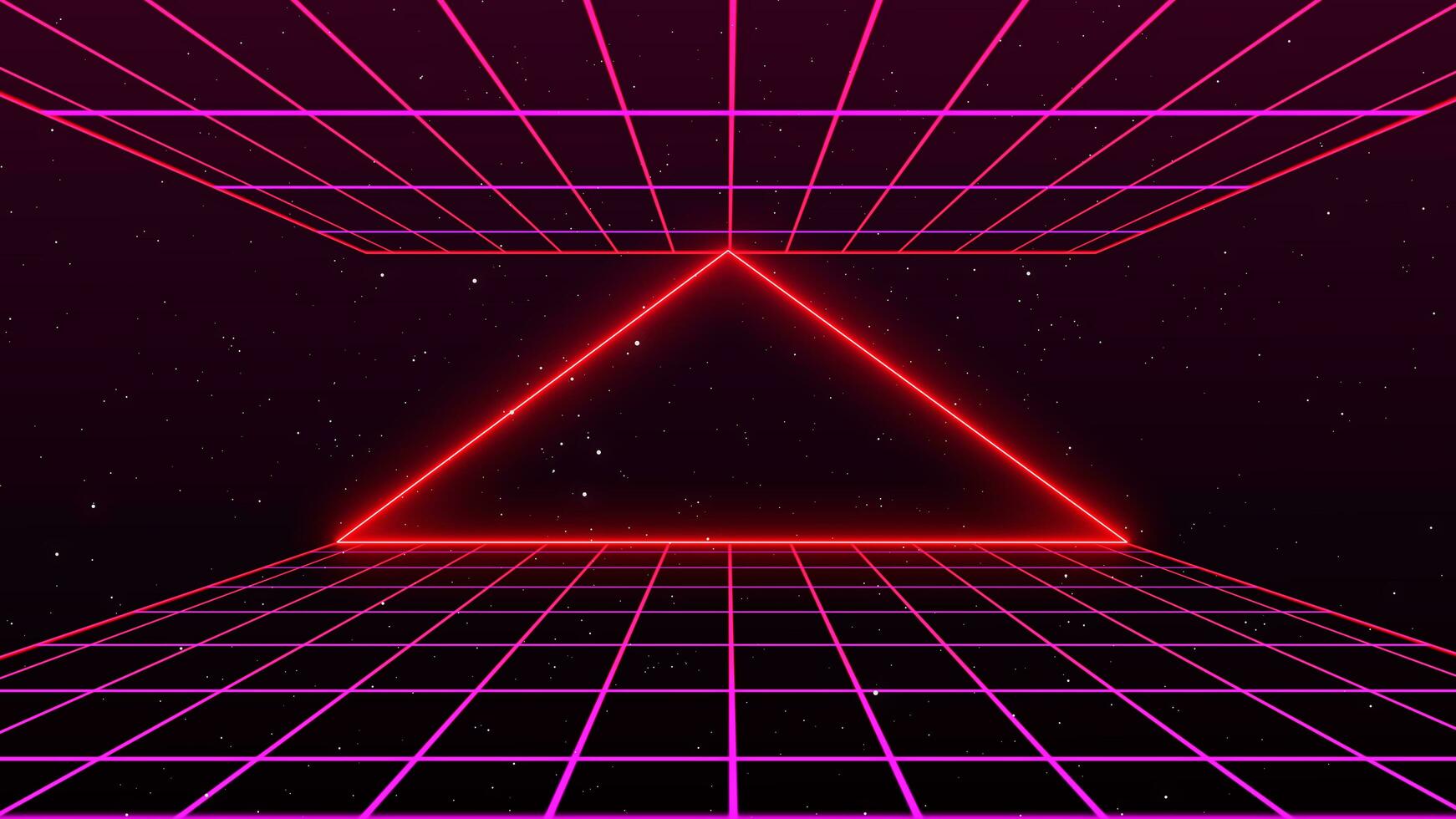 retro Stil 80er-90er Laser- Neon- Hintergrund. futuristisch Gitter Landschaft. Digital Cyber Oberfläche. geeignet zum Design im das Stil von das 1980er-1990er Jahre. 3d Illustration foto