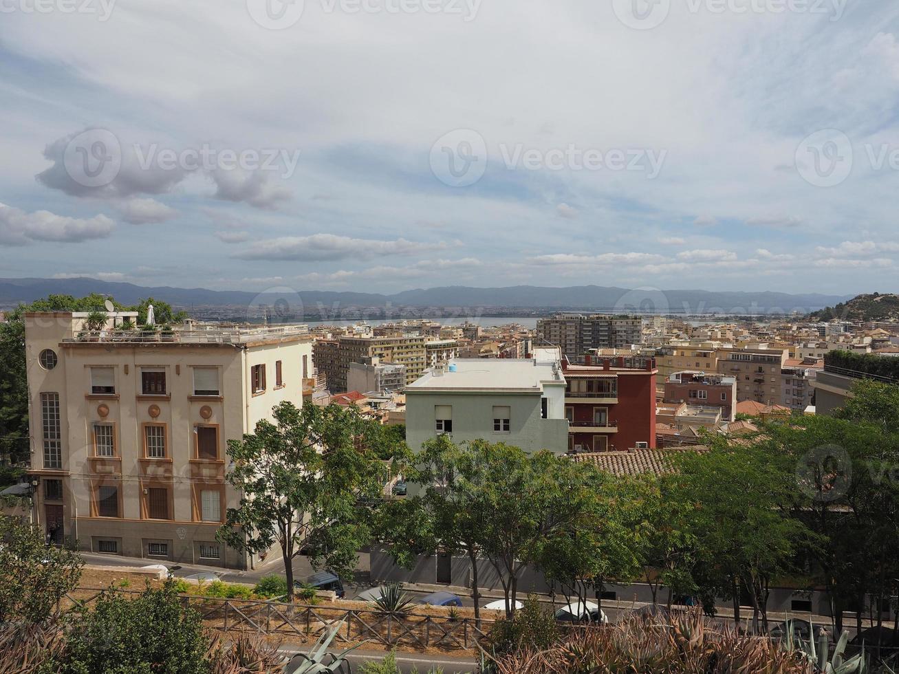 Luftaufnahme von Cagliari foto