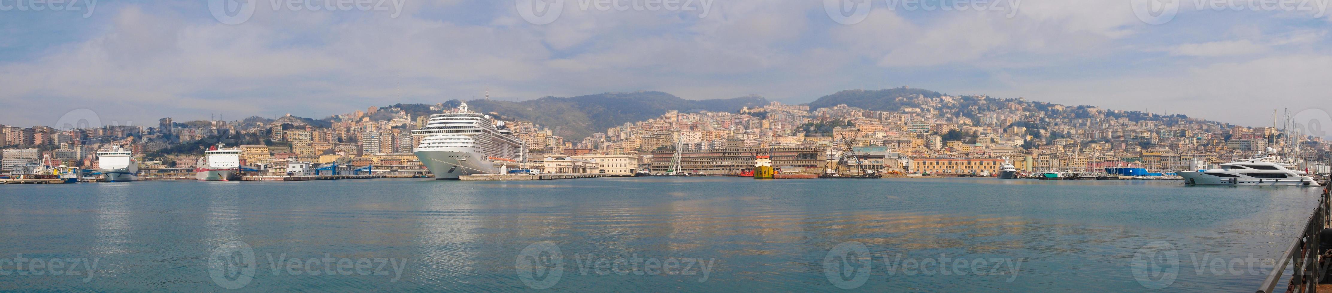 Blick auf Genua foto