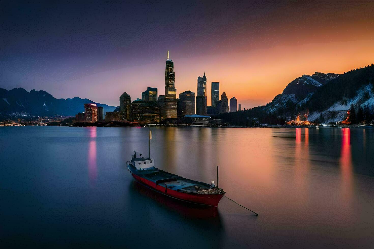 Foto Hintergrund das Stadt, China, das Stadt, das Stadt, das Stadt, das Stadt. KI-generiert