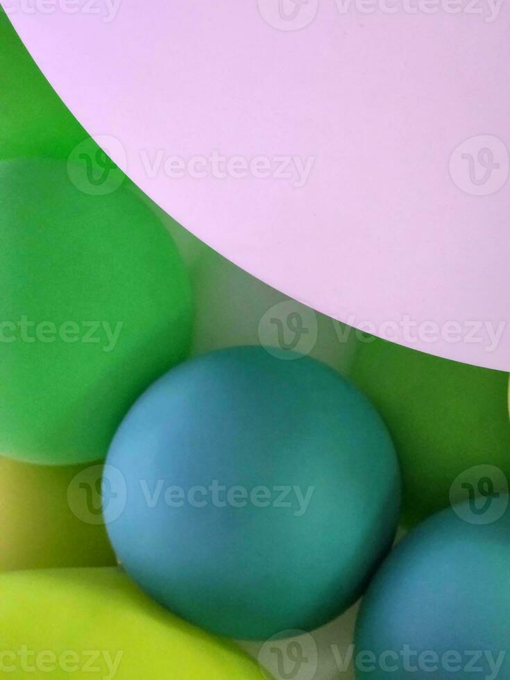 festlich Hintergrund von Luftballons. Grün Luftballons. abstrakt Hintergrund foto