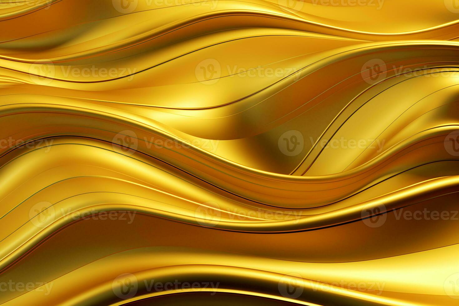 Hintergrund Gold Metall Teller generativ ai foto