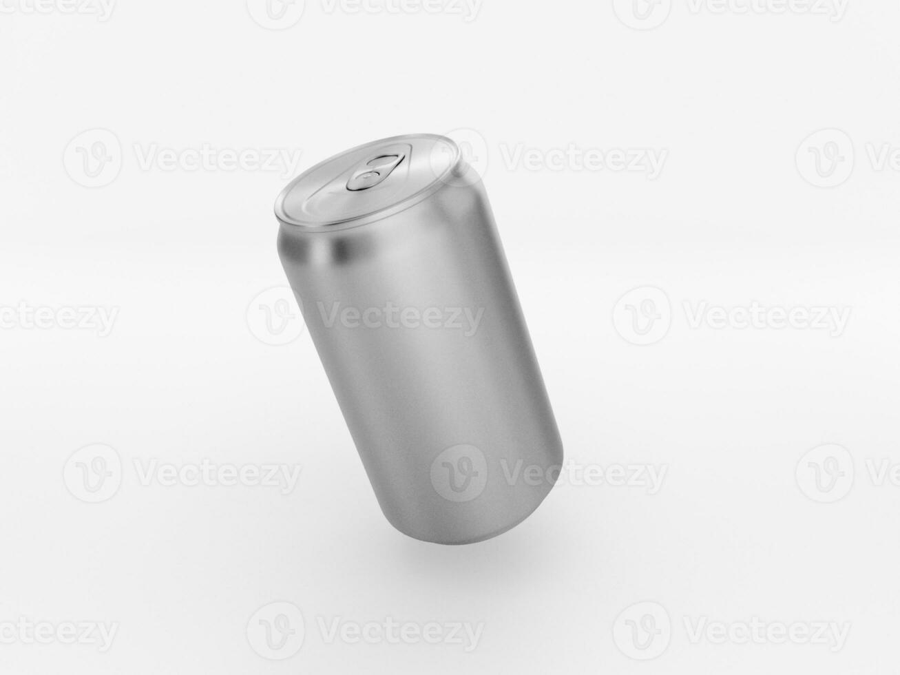 Aluminium können isoliert auf Weiß Hintergrund foto