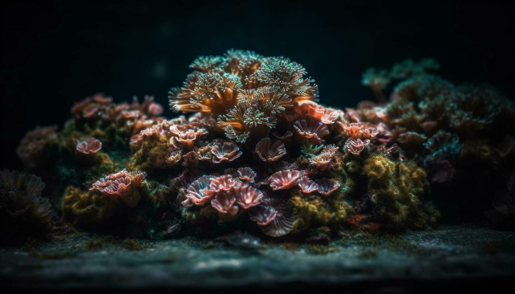 unter Wasser Riff, Fisch, Tier, Natur, Tauchen Tauchen, Wasser, Koralle generiert durch ai foto