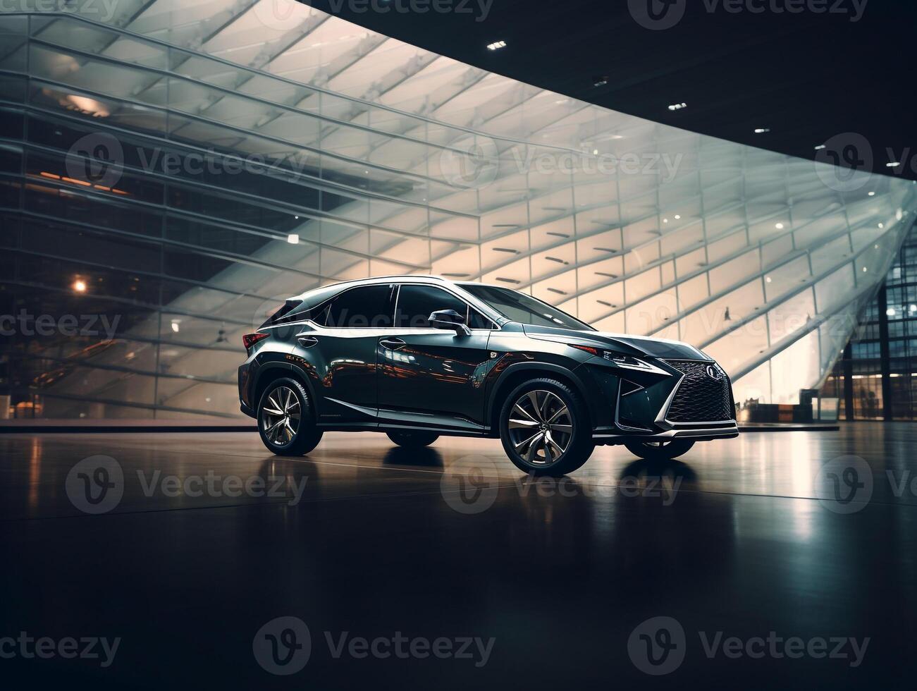 Lexus rx Ausstellung. generativ ai foto