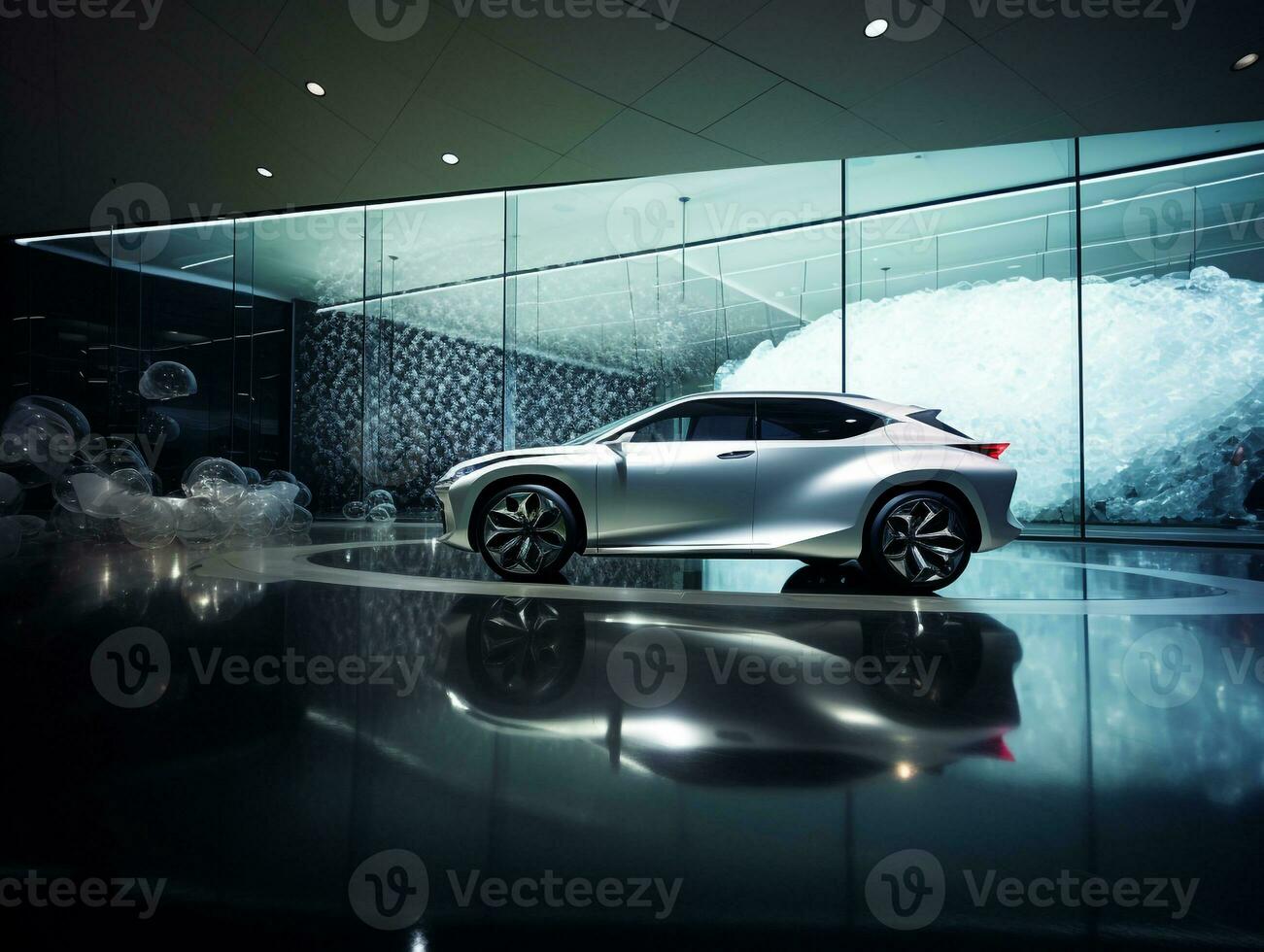 Lexus rx Ausstellung. generativ ai foto