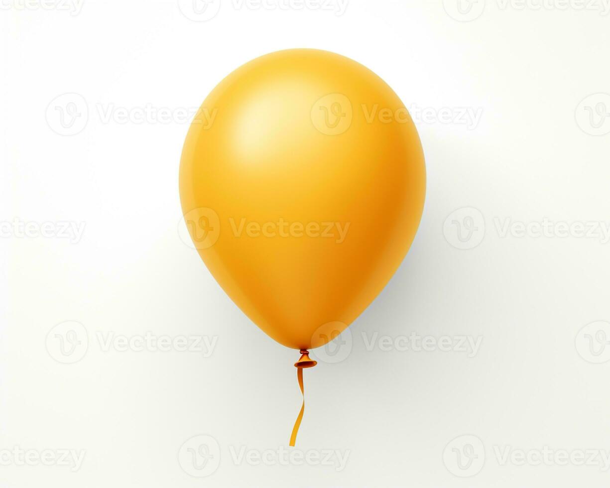 Ballon auf Weiß Hintergrund. generativ ai foto