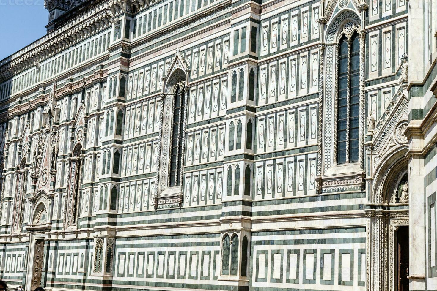 Außen von das Kathedrale von Santa Maria del fiore Duomo im Florenz, toskana, Italien, Europa foto