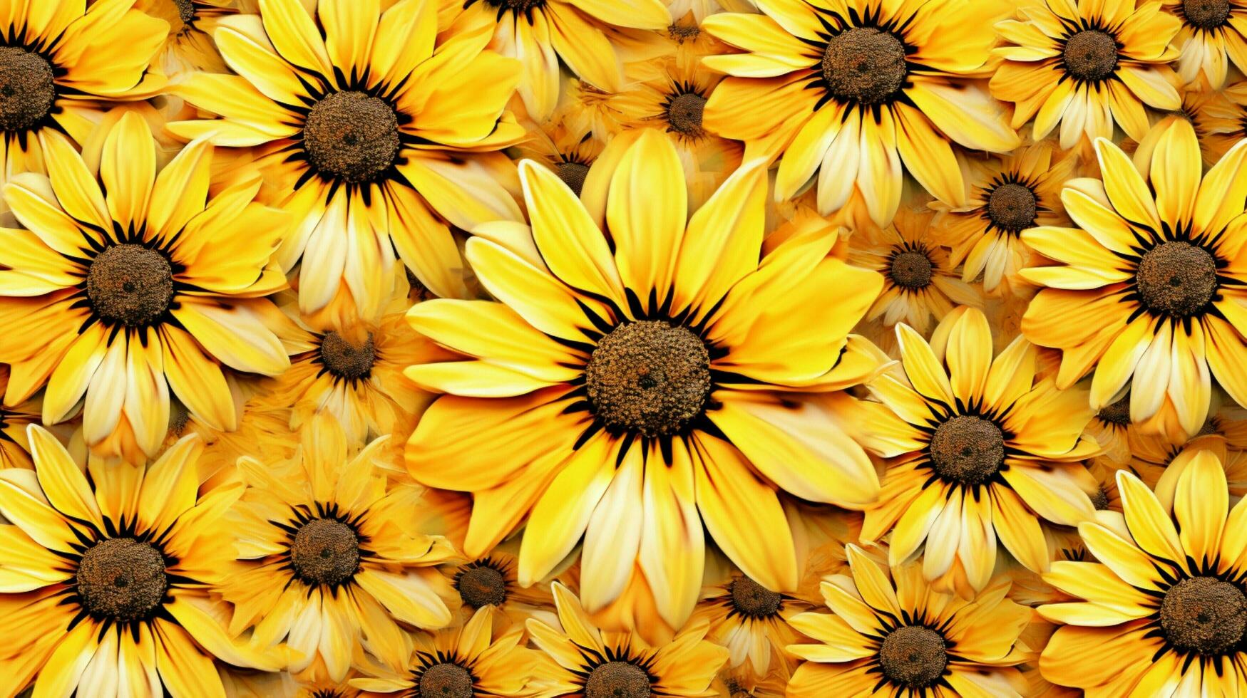 Natur Gelb Gänseblümchen Blüten im aufwendig Design foto