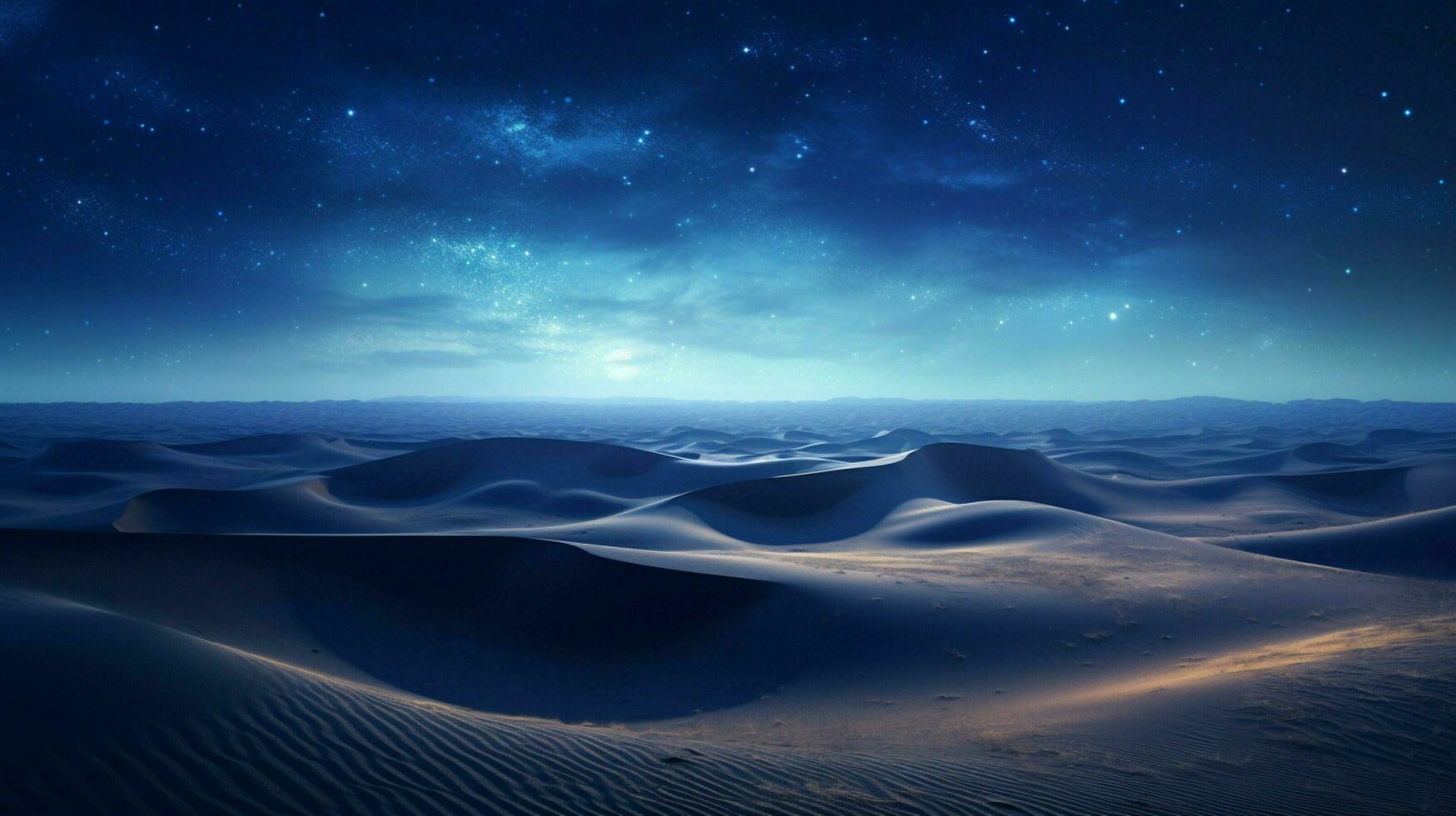 Sand Düne Berg draußen Nacht Blau milchig Weg Abenteuer foto