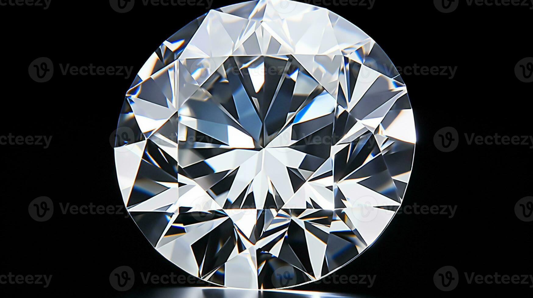 Foto von Diamant isoliert auf Weiß Hintergrund. generativ ai