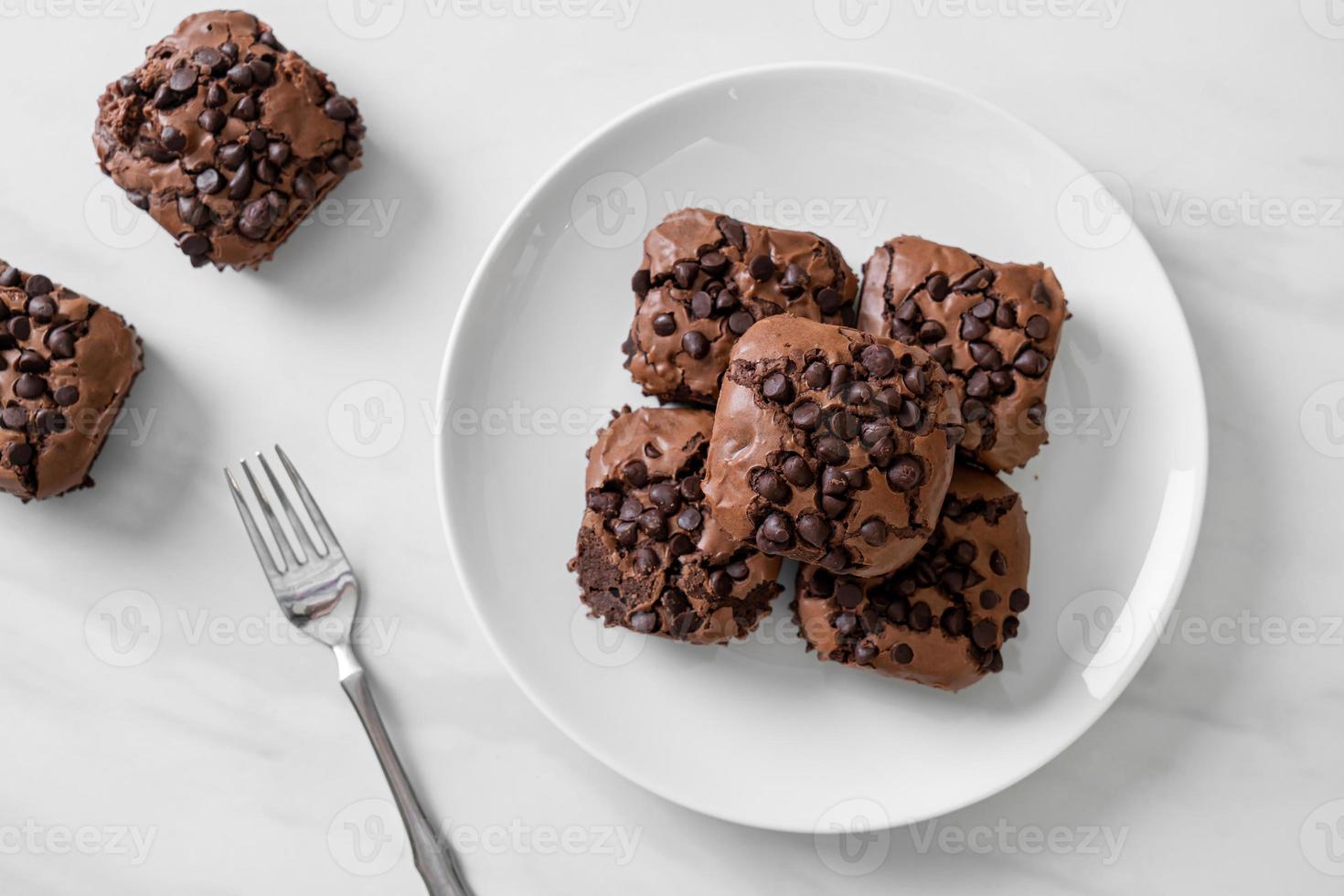 dunkle Schokoladen Brownies foto