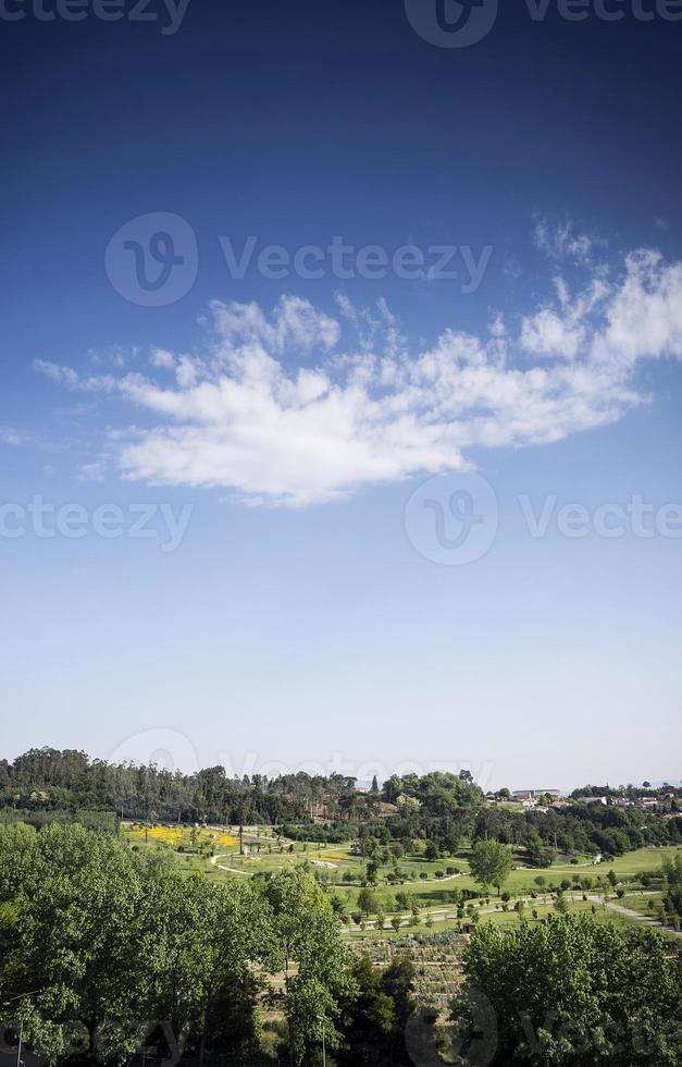 Stadtpark ländliche Landschaft von Vila Nova de Famalicao Nordportugal foto