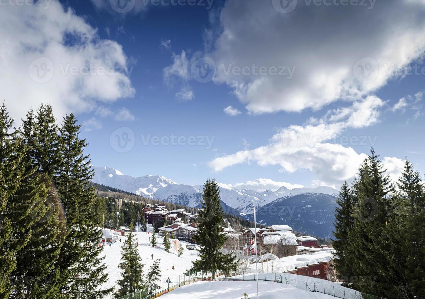 Les Arcs Französische Alpen Skigebiet und Berge in Frankreich foto