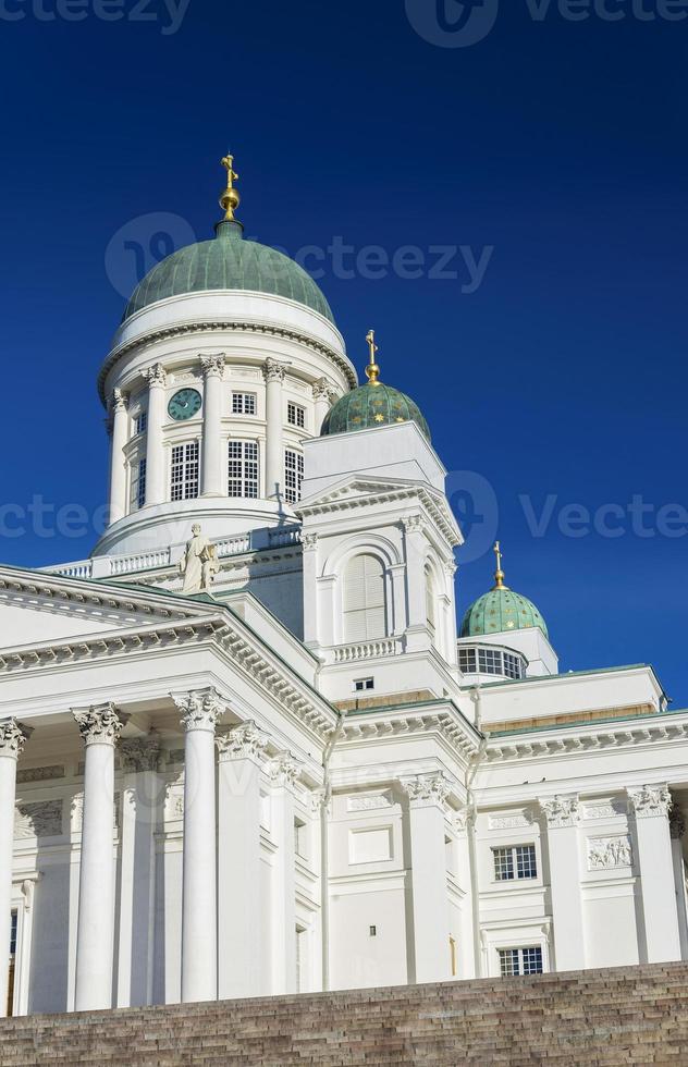 Wahrzeichen der Kathedrale von Helsinki auf dem Senatsplatz Finnland foto