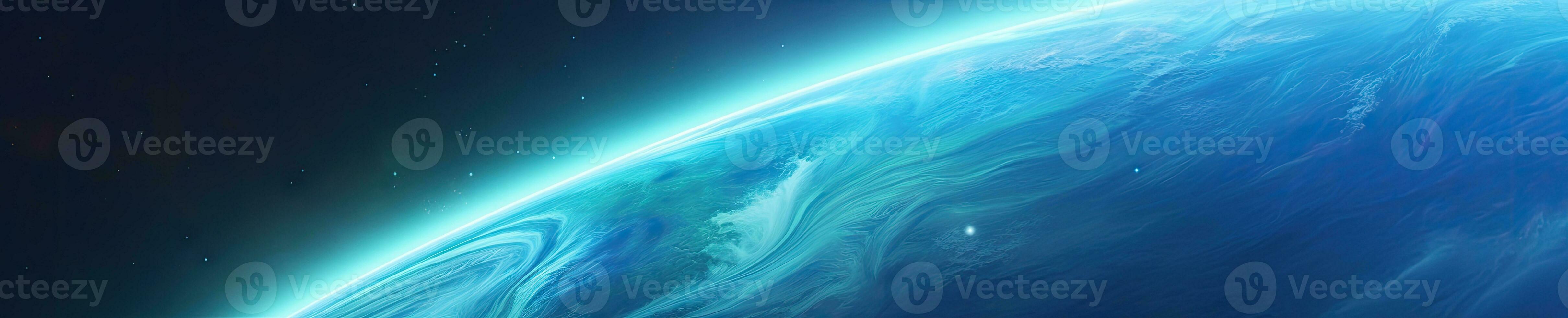 mystisch Darstellung von Neptun. ai generativ. foto