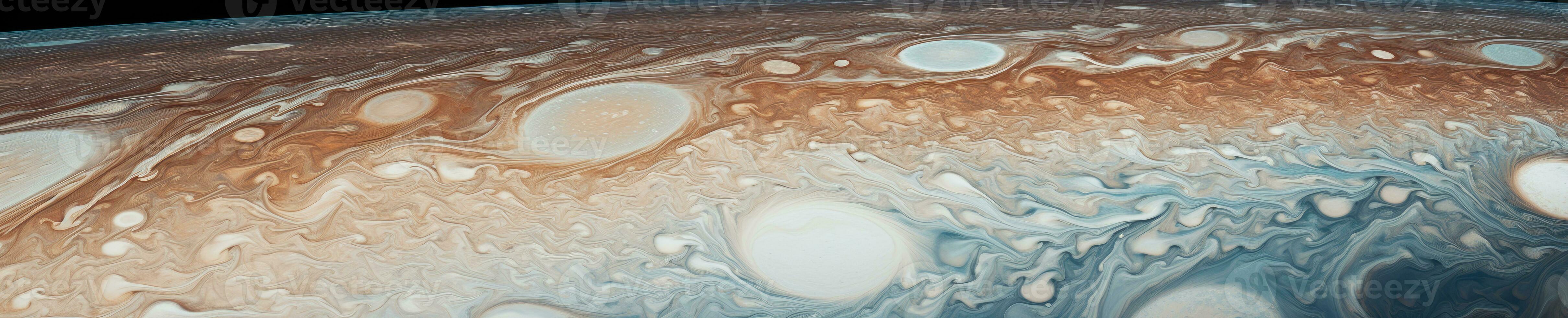 lebendig Nahansicht von Jupiters Oberfläche. ai generativ. foto