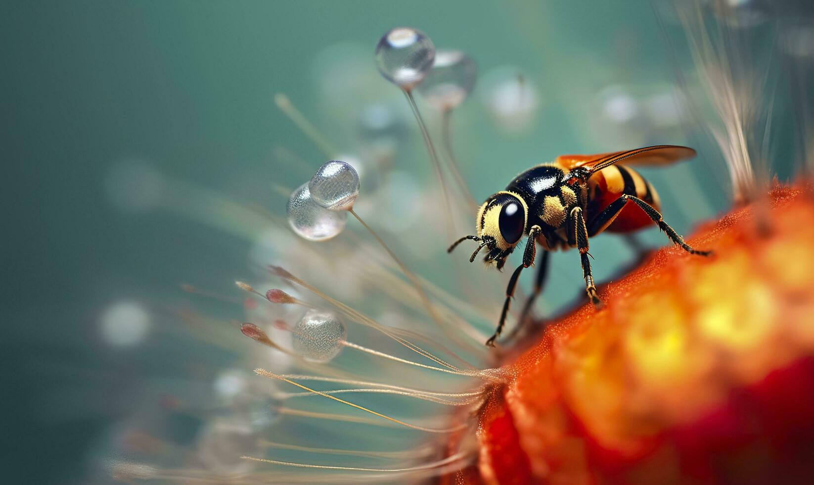 Freiheit Makro Fotografie. ai generiert foto