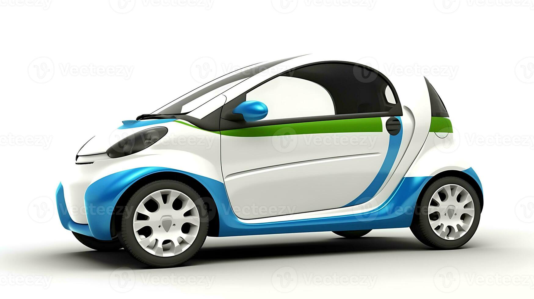 klein Auto auf Weiß Hintergrund foto