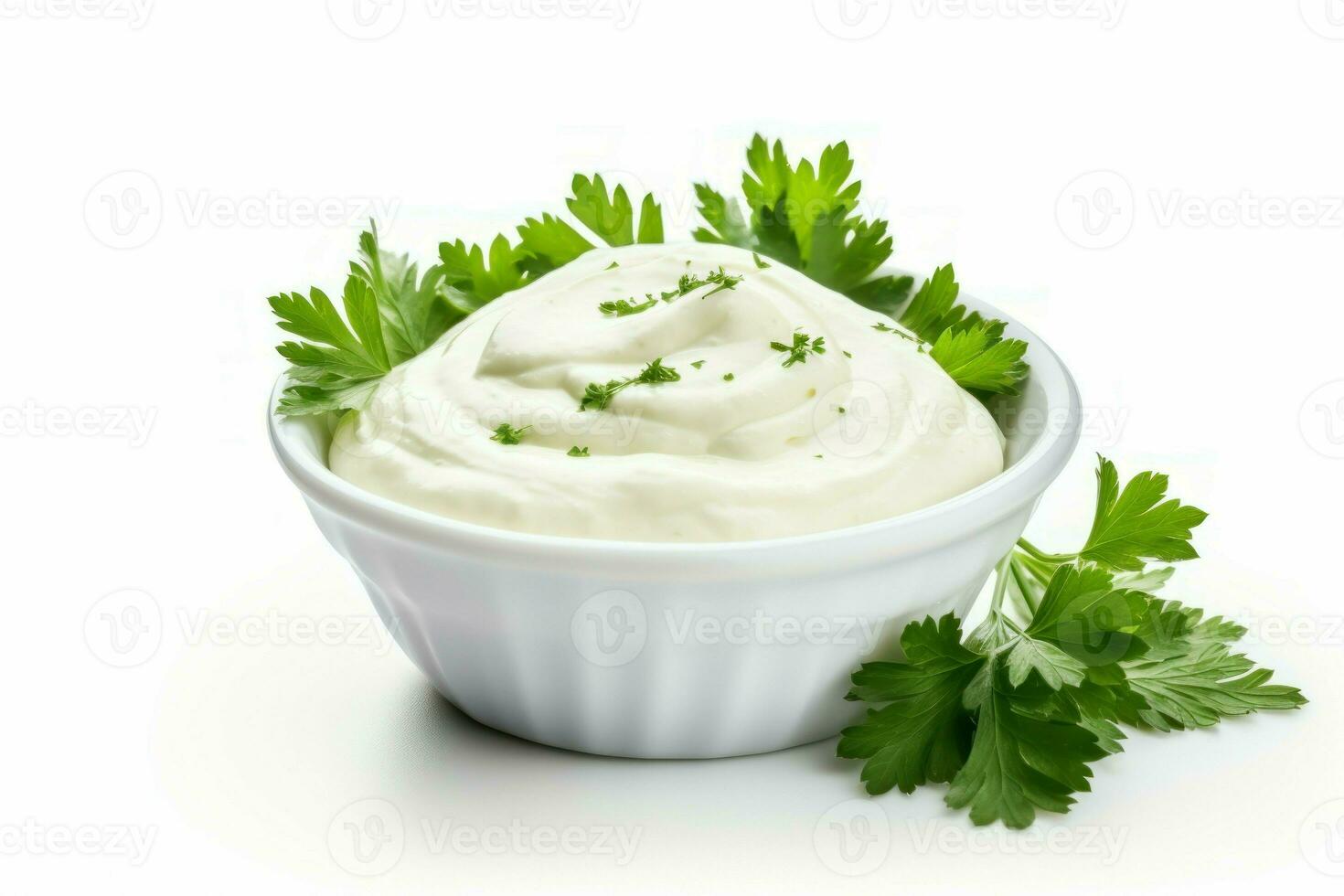 aromatisch Schüssel Mayonnaise Petersilie. generieren ai foto