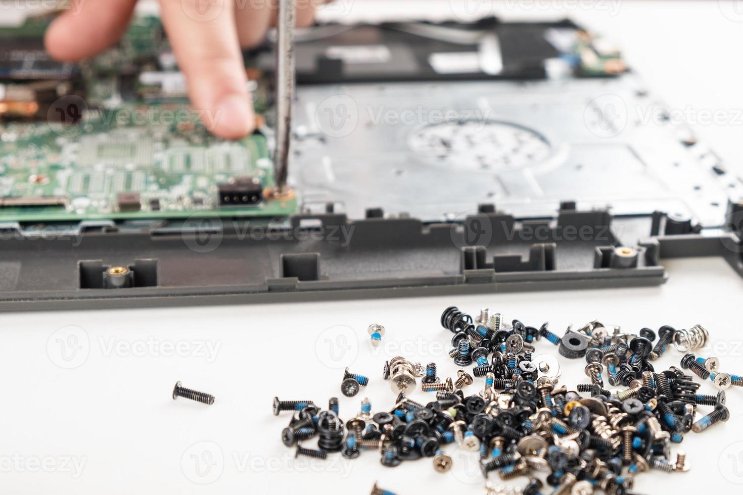 Service Center Reparatur Inspektion Ersatz Laptop Motherboard. foto