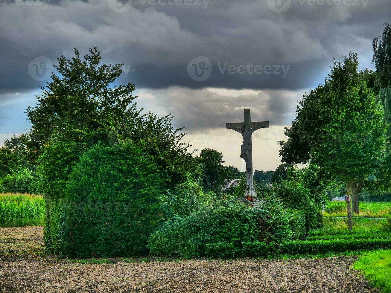 Wandern in der Nähe von weske im Westfalen foto