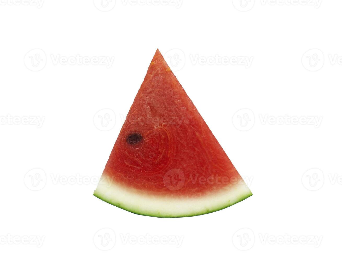 in Scheiben geschnitten Wassermelone isoliert auf weißem Hintergrund. foto