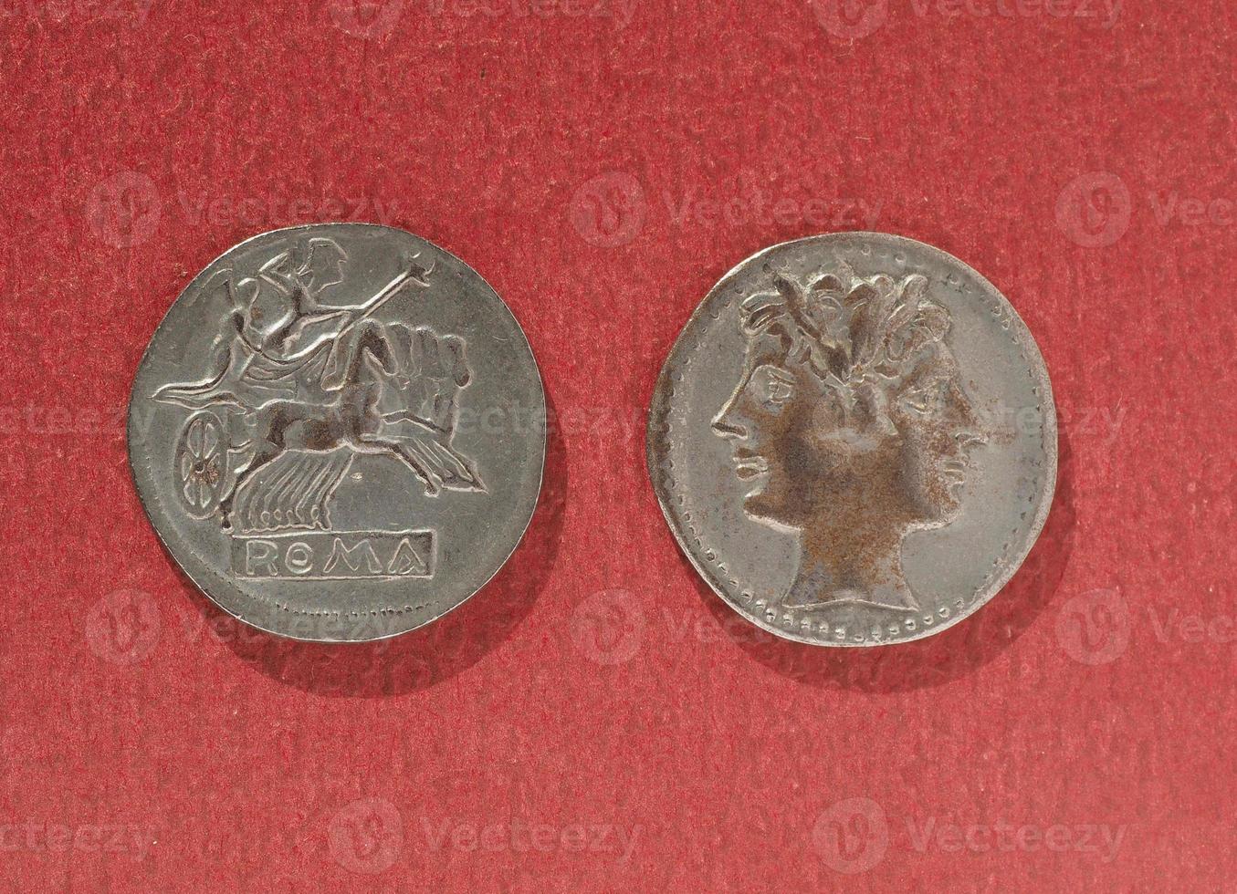 antike römische Münze foto