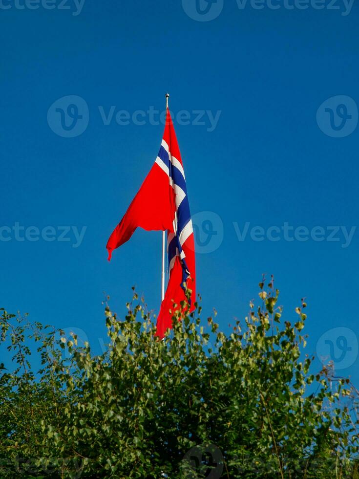 das Stadt von trondheim im Norwegen foto