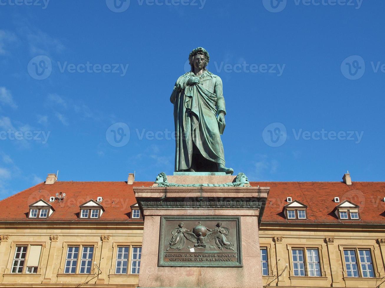 schiller-statue, stuttgart foto