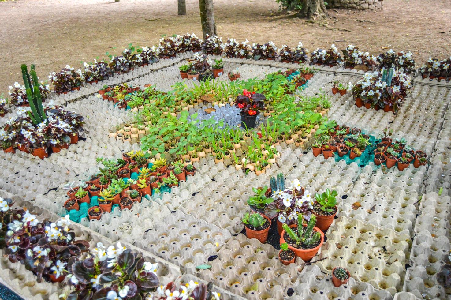 Blumenfest in Girona Temps de Flors, Spanien. 2018 foto