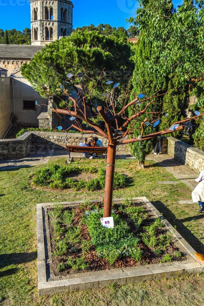 Blumenfest in Girona Temps de Flors, Spanien. 2018 foto