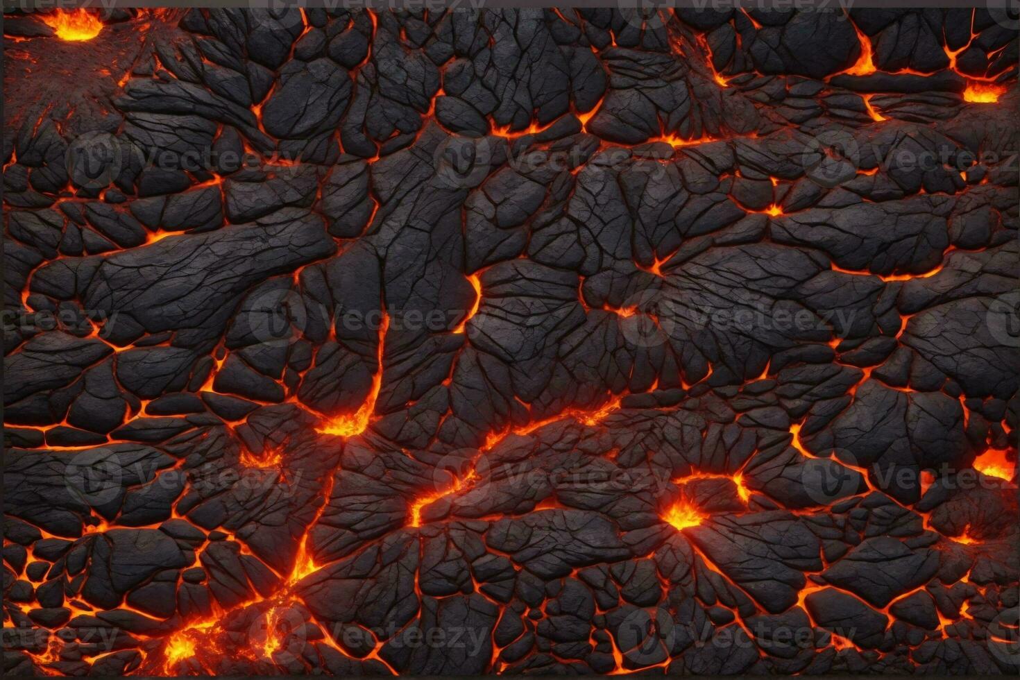 Lava Textur Hintergrund, glühend Lava Textur Hintergrund, Magma Fluss, Lava Fluss, geknackt Lava, ai generativ foto