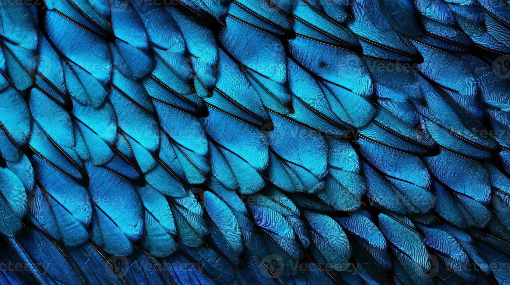 Natur Blau Makro Hintergrund kompliziert ai generiert foto