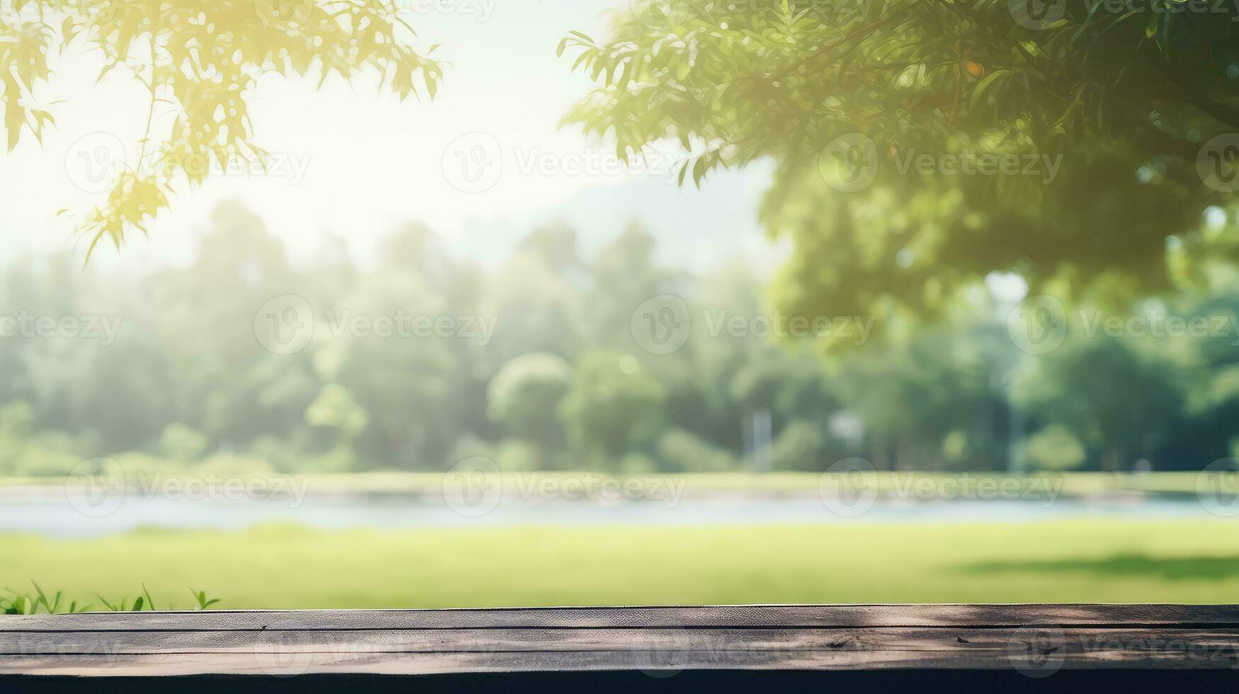 Sonnenlicht verwischen Sanft draussen Hintergrund ai generiert foto