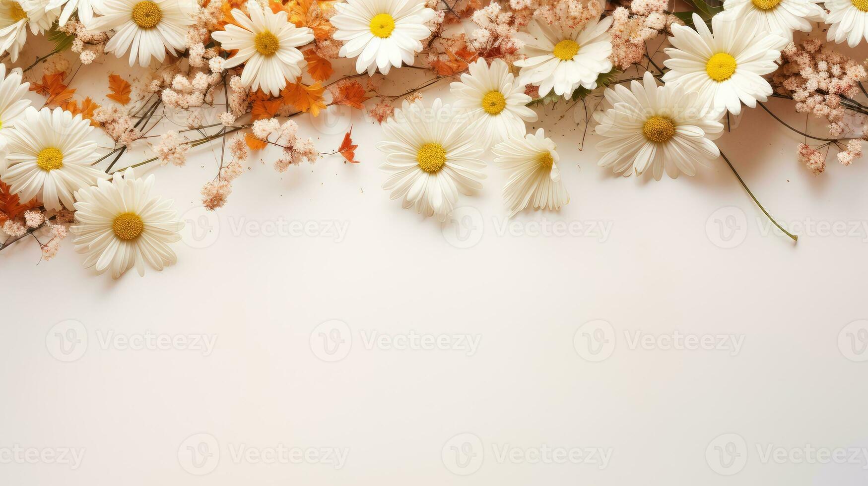 Schönheit Flora Blume Hintergrund minimalistisch ai generiert foto