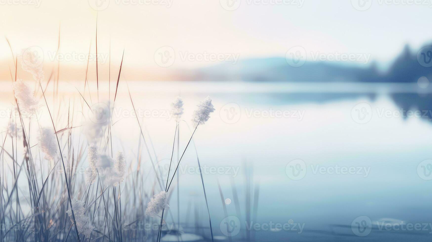 hell verwischen Sanft draussen Hintergrund ai generiert foto