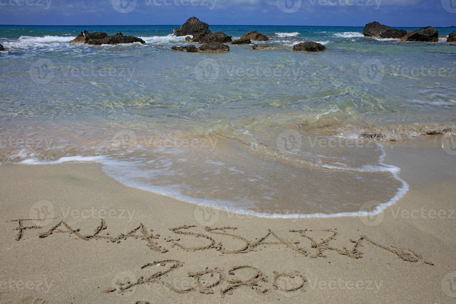 falassarna strand blaue lagune kreta insel sommer 2020 covid19 ferien foto