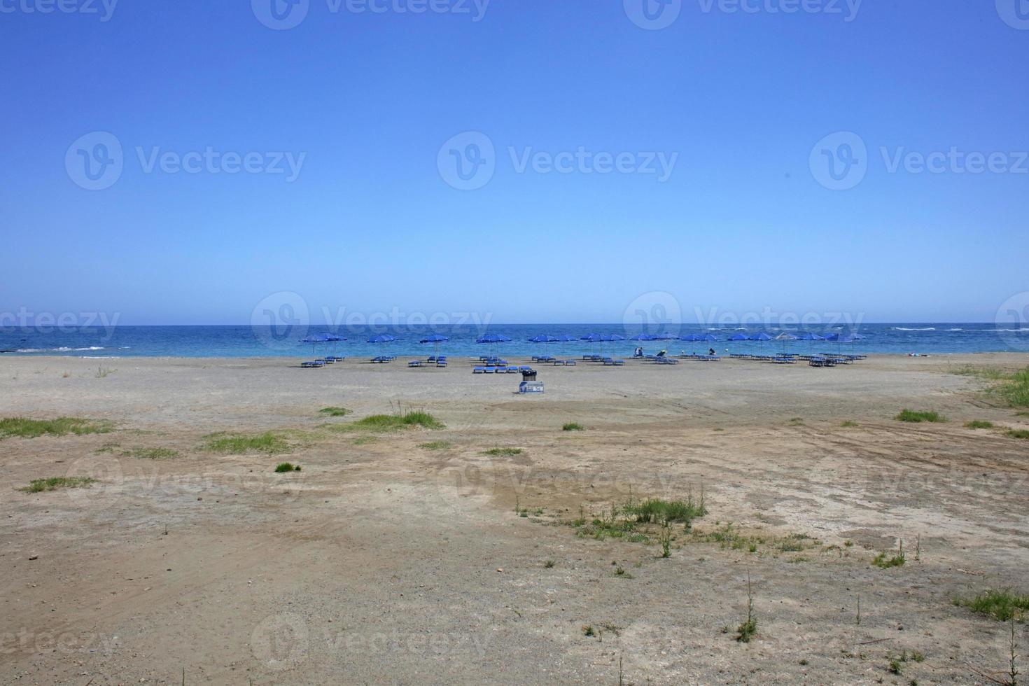 Frangokastello Strand Creta Island Covid-19 Saison Hintergrunddrucke foto