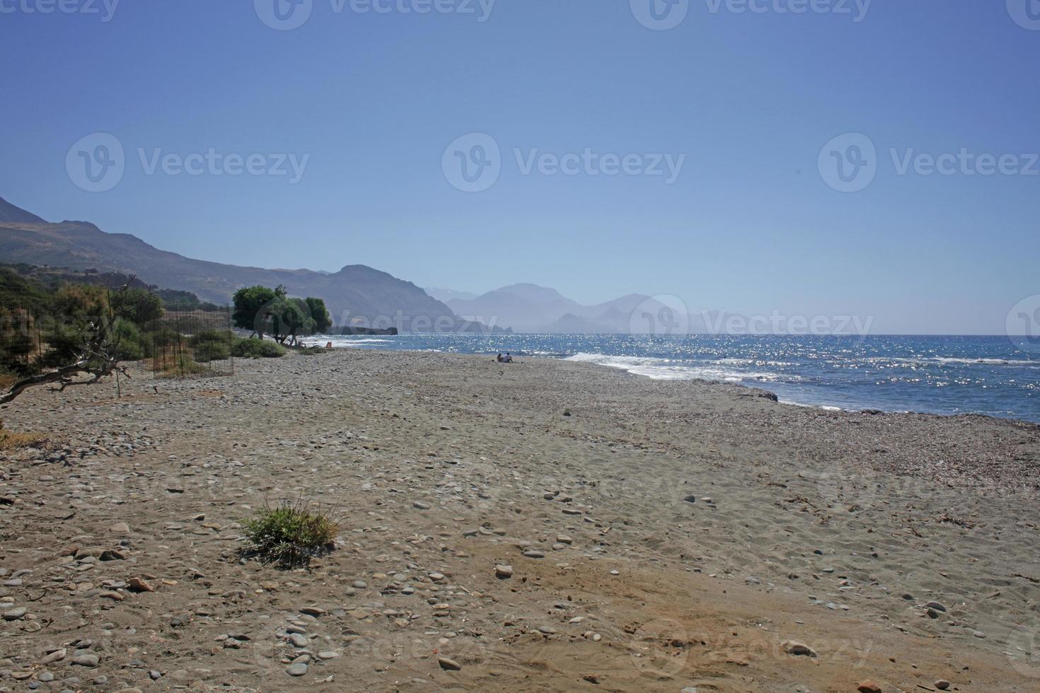 rodakino strand kreta insel peristeres bereich sommerhintergrund covid-19 foto